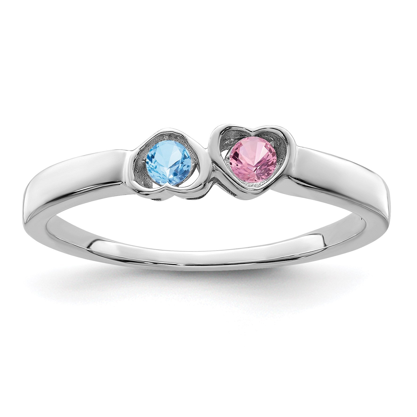 Sterling Silver Rhodium-plated Family Jewelry Mounting