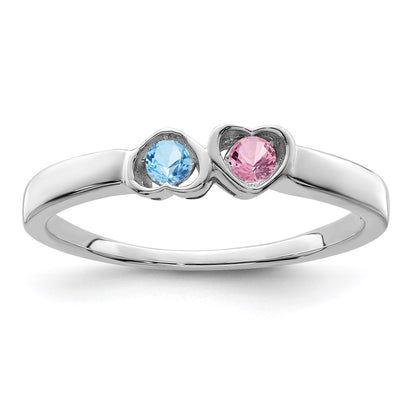 Sterling Silver Rhodium-plated Family Jewelry Mounting