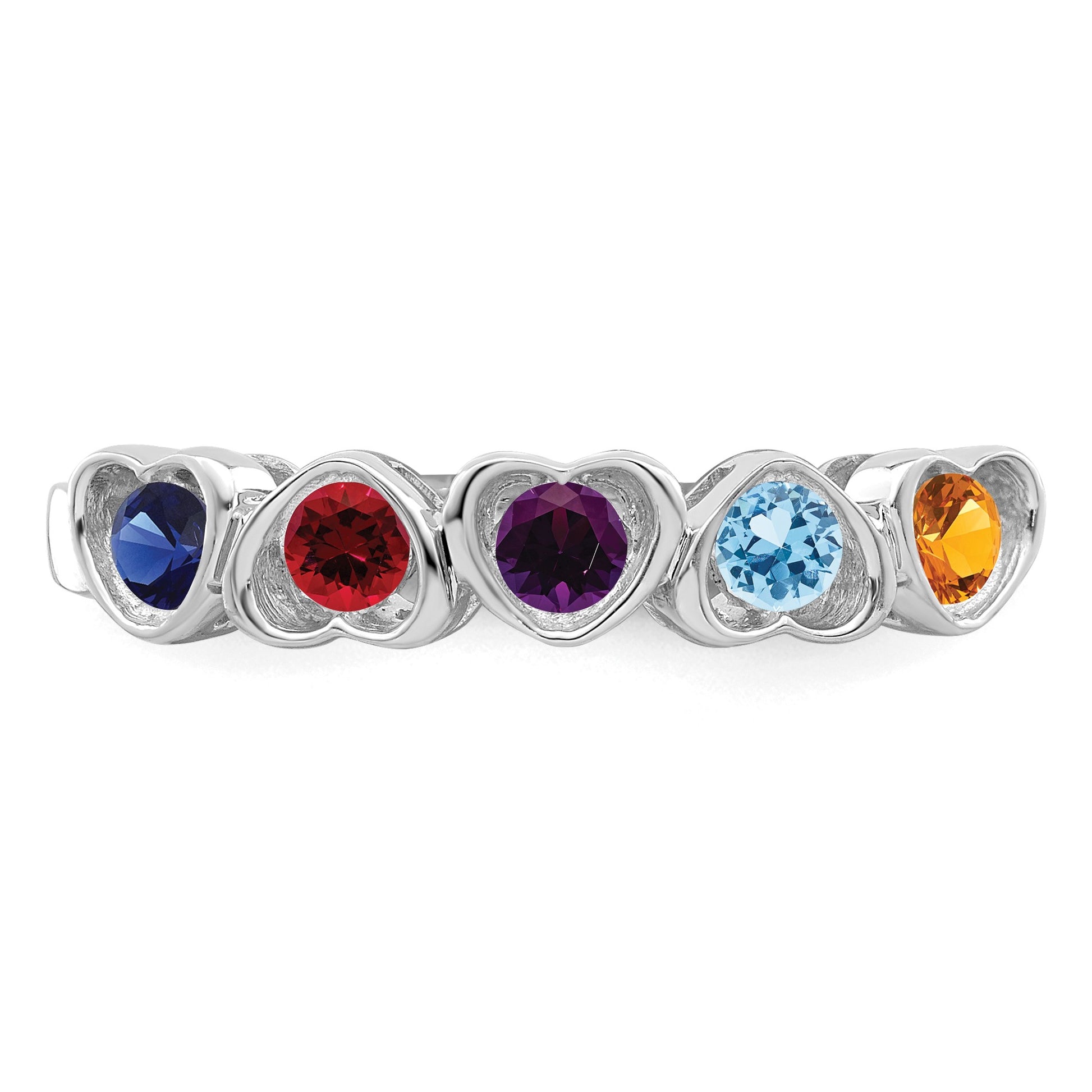 Sterling Silver Rhodium-plated Family Jewelry Mounting