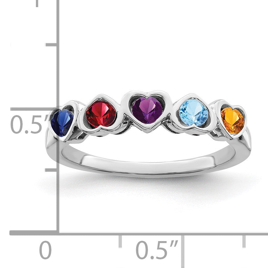 Sterling Silver Rhodium-plated Family Jewelry Mounting
