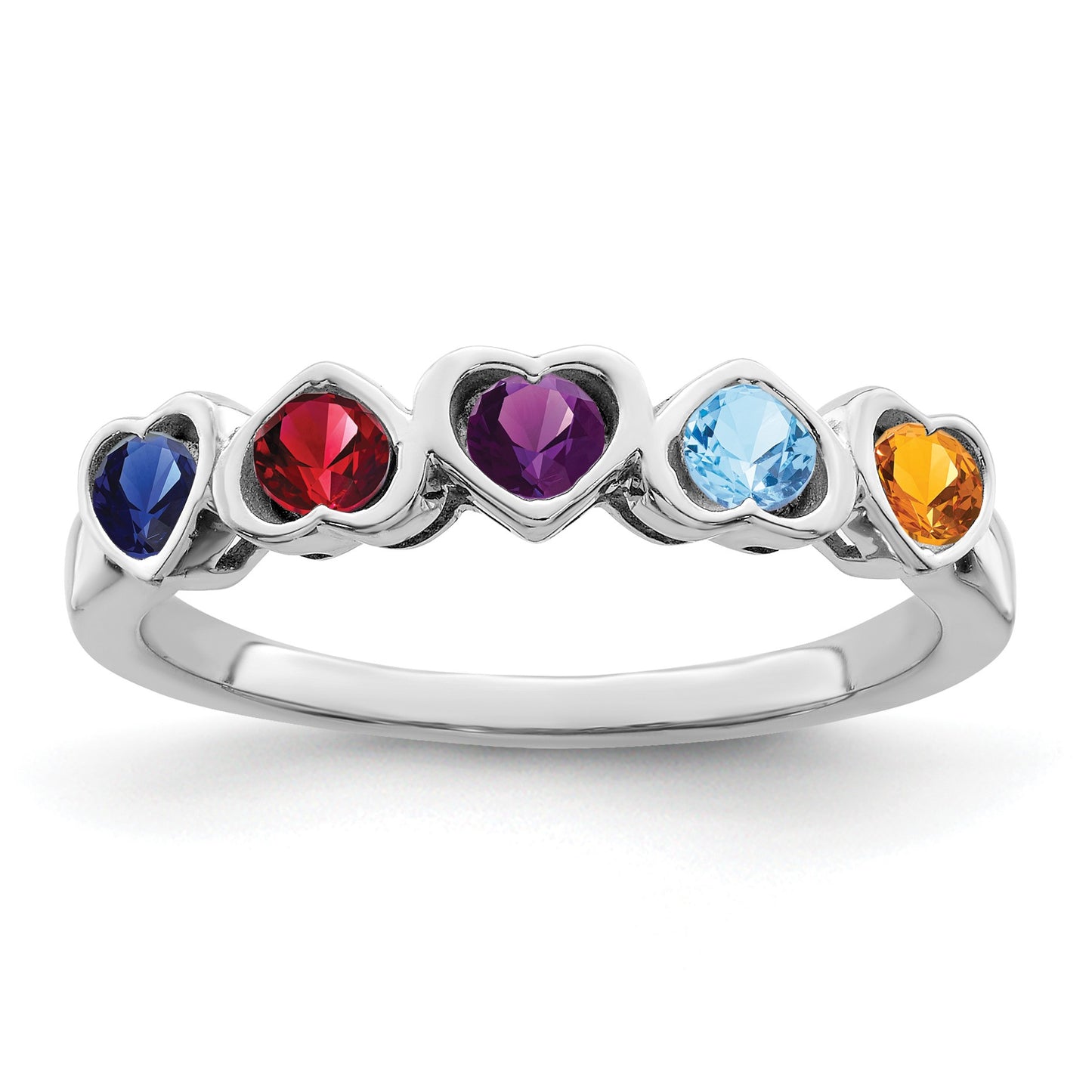 14k White Gold Family Jewelry Ring Mounting