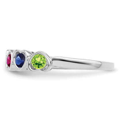 14k White Gold Family Jewelry Ring Mounting