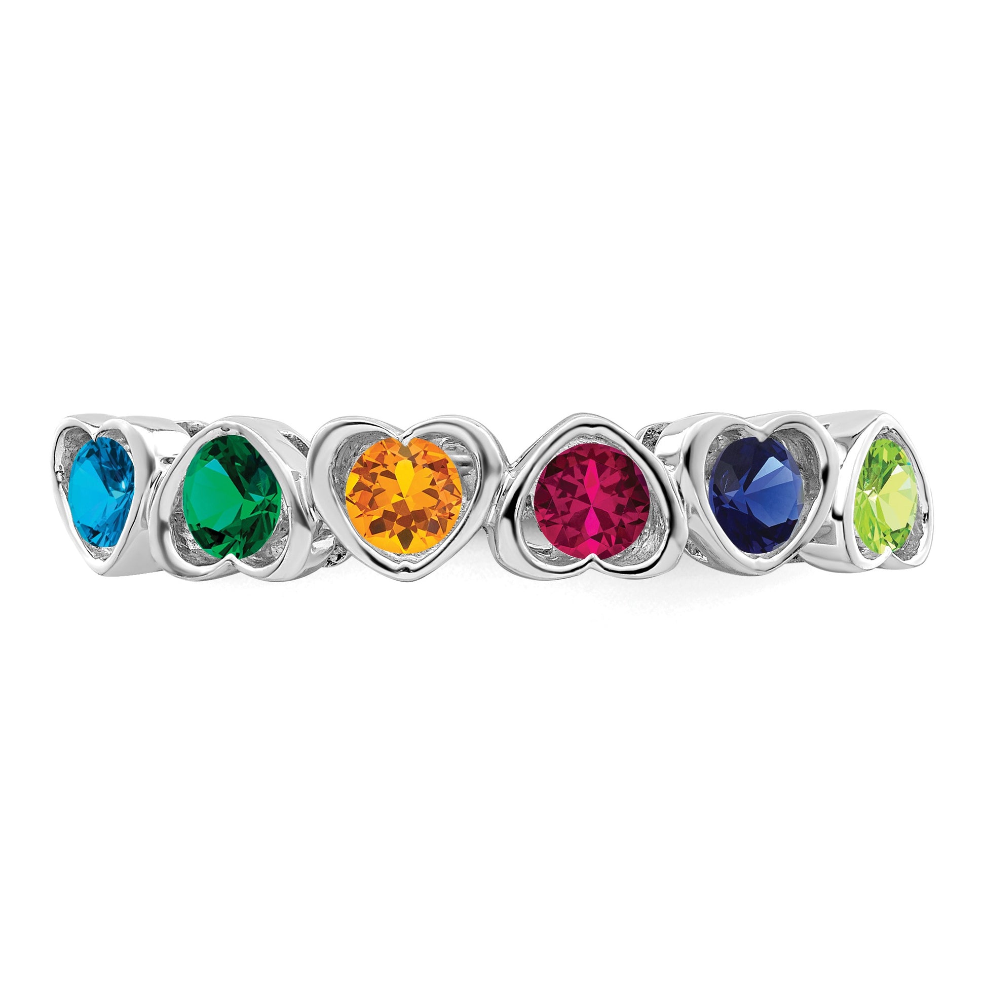 14k White Gold Family Jewelry Ring Mounting
