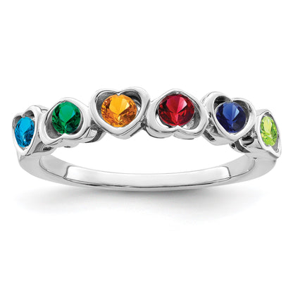 Sterling Silver Rhodium-plated Family Jewelry Mounting