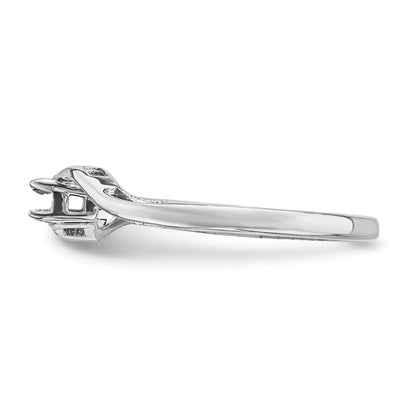 14k White Gold Family Jewelry Ring Mounting