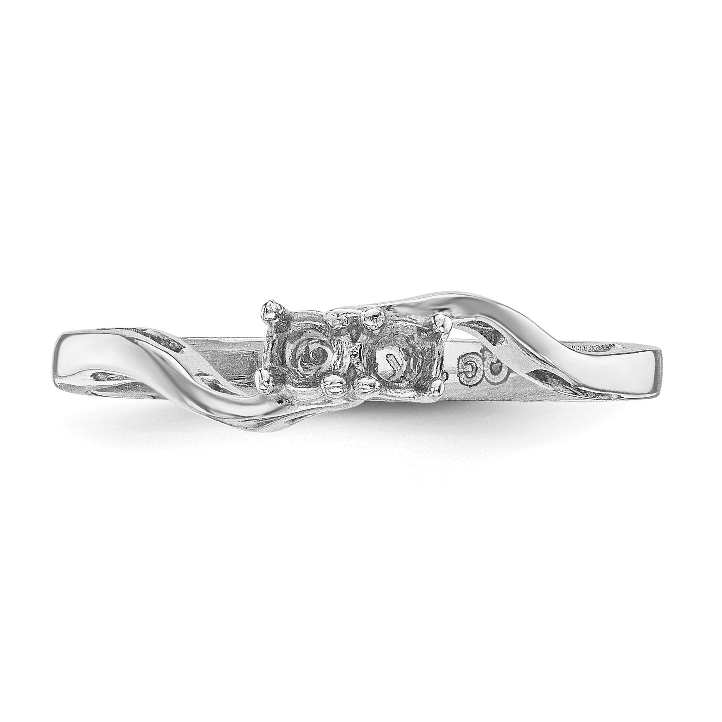 14k White Gold Family Jewelry Ring Mounting