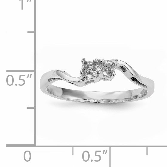 14k White Gold Family Jewelry Ring Mounting