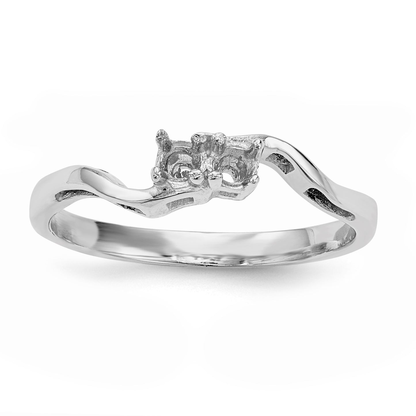 14k White Gold Family Jewelry Ring Mounting