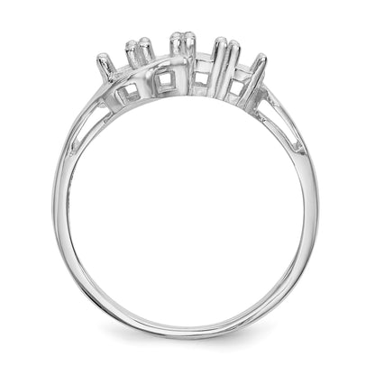 14k White Gold Family Jewelry Ring Mounting