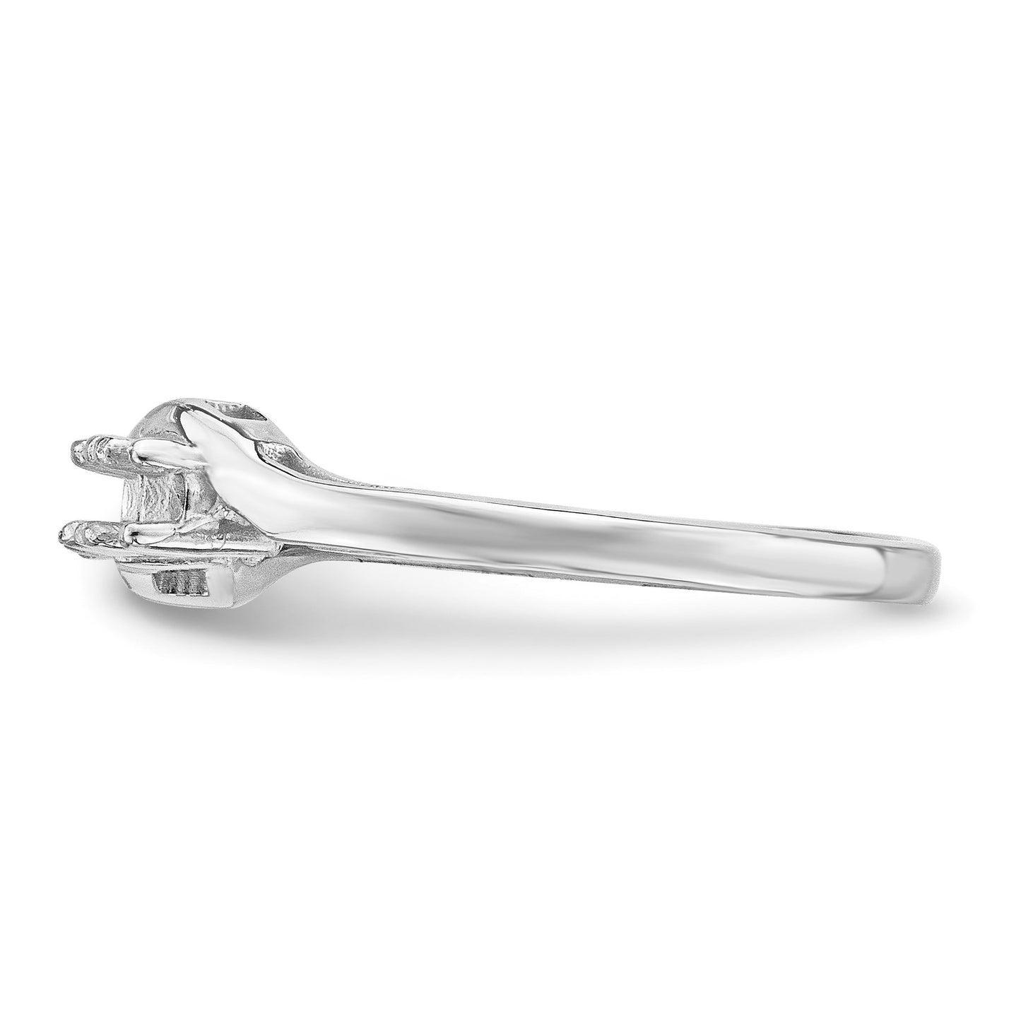 14k White Gold Family Jewelry Ring Mounting