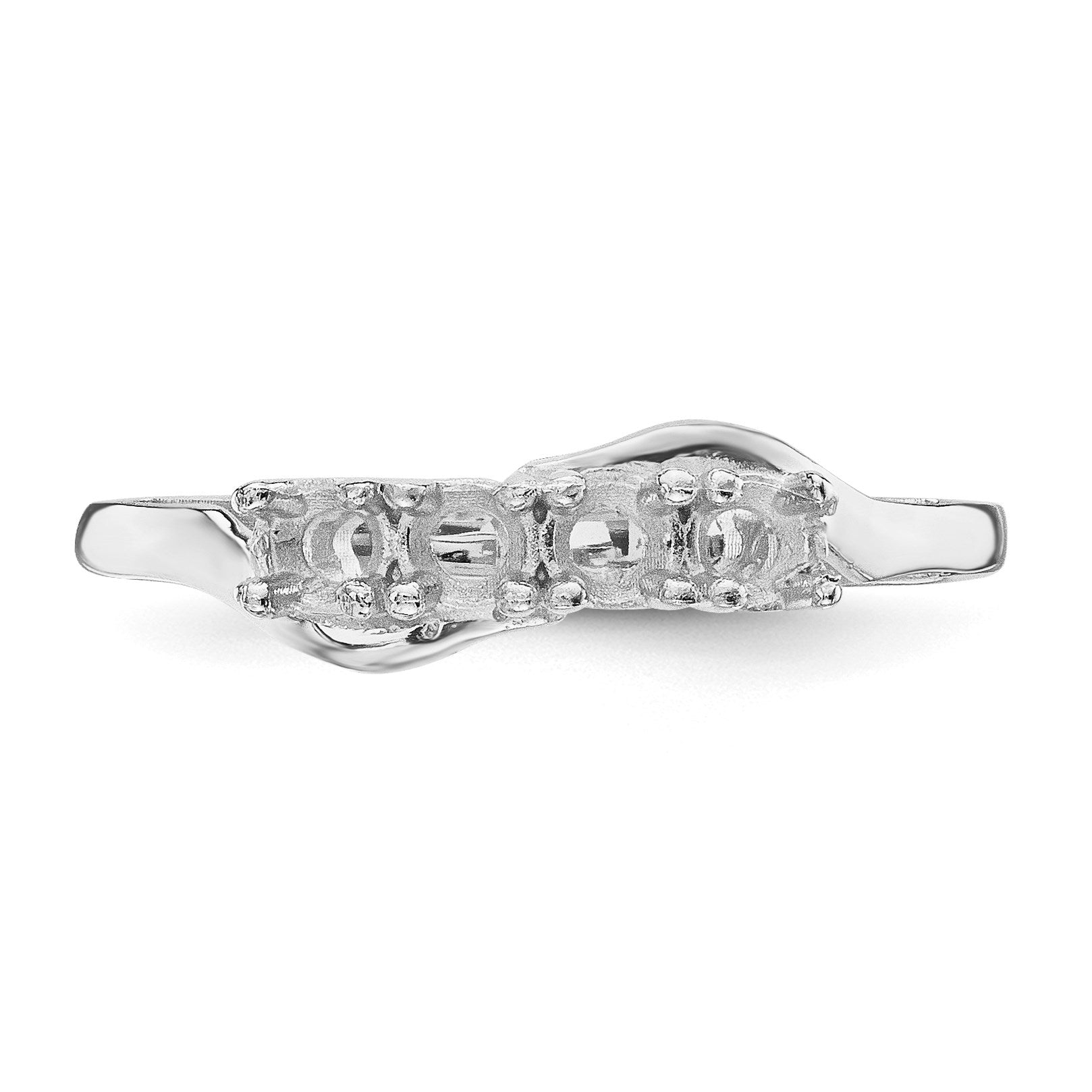 14k White Gold Family Jewelry Ring Mounting