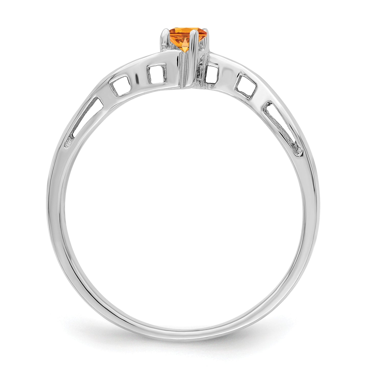 Sterling Silver Rhodium-plated Family Jewelry Mounting