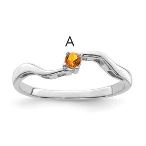 Sterling Silver Rhodium-plated Family Jewelry Mounting