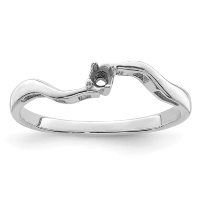 Sterling Silver Rhodium-plated Family Jewelry Mounting