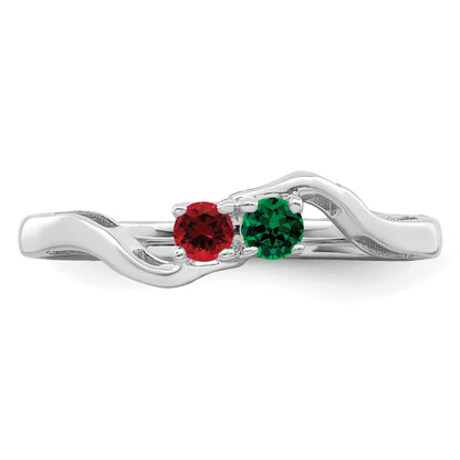 Sterling Silver Rhodium-plated Family Jewelry Mounting