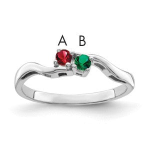Sterling Silver Rhodium-plated Family Jewelry Mounting