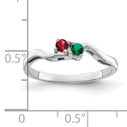 Sterling Silver Rhodium-plated Family Jewelry Mounting