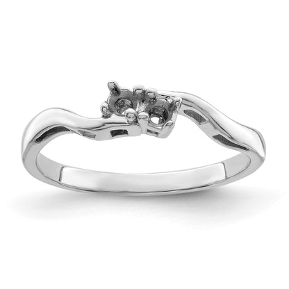 Sterling Silver Rhodium-plated Family Jewelry Mounting