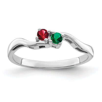 Sterling Silver Rhodium-plated Family Jewelry Mounting