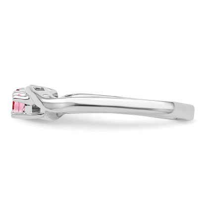 Sterling Silver Rhodium-plated Family Jewelry Mounting