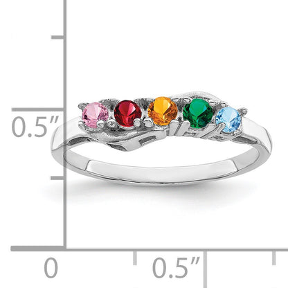 Sterling Silver Rhodium-plated Family Jewelry Mounting