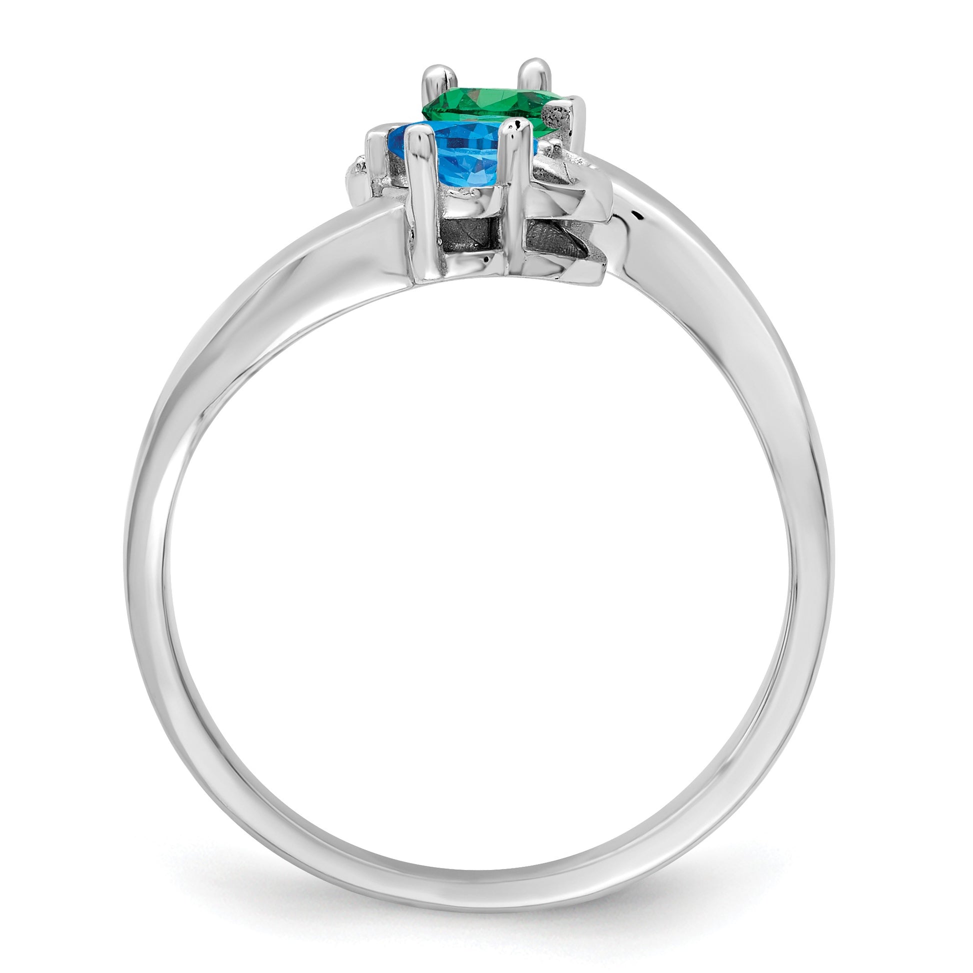 Sterling Silver Rhodium-plated Family Jewelry Mounting