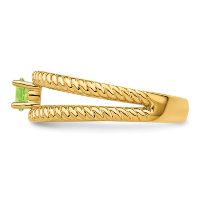 14k Polished 1-Stone Mothers Ring Mounting