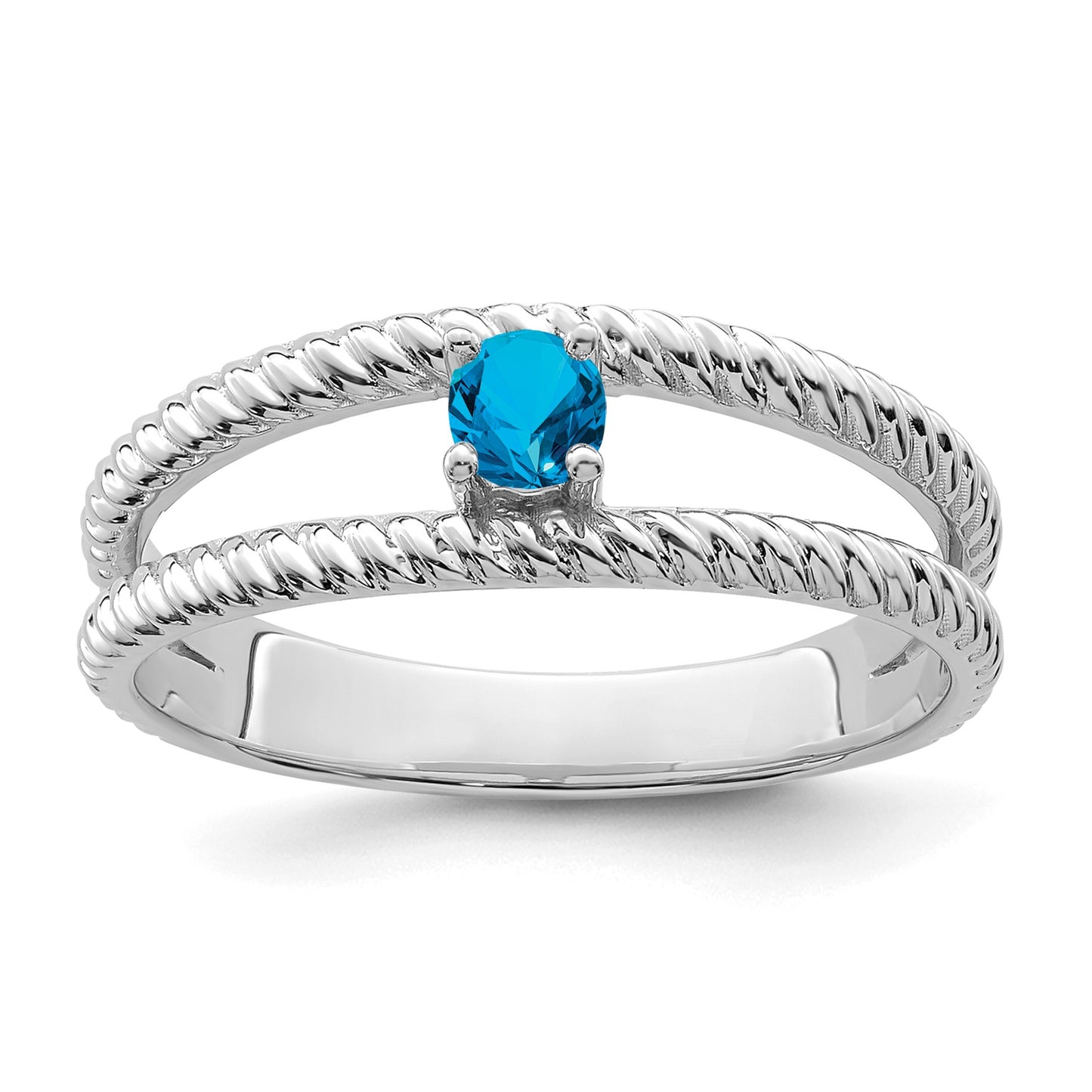Sterling Silver Rhodium-plated Family Jewelry Mounting