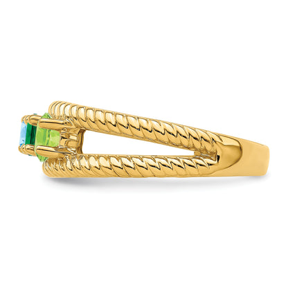 14k Genuine 4 Stone Mother's Ring