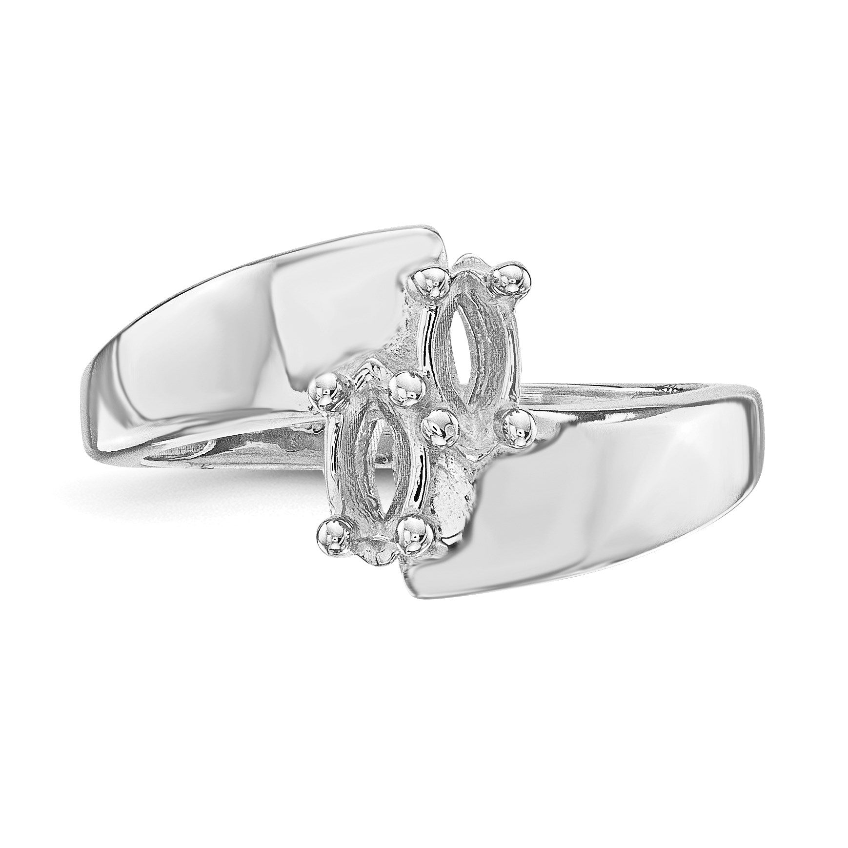 14k White Gold Family Jewelry Ring Mounting