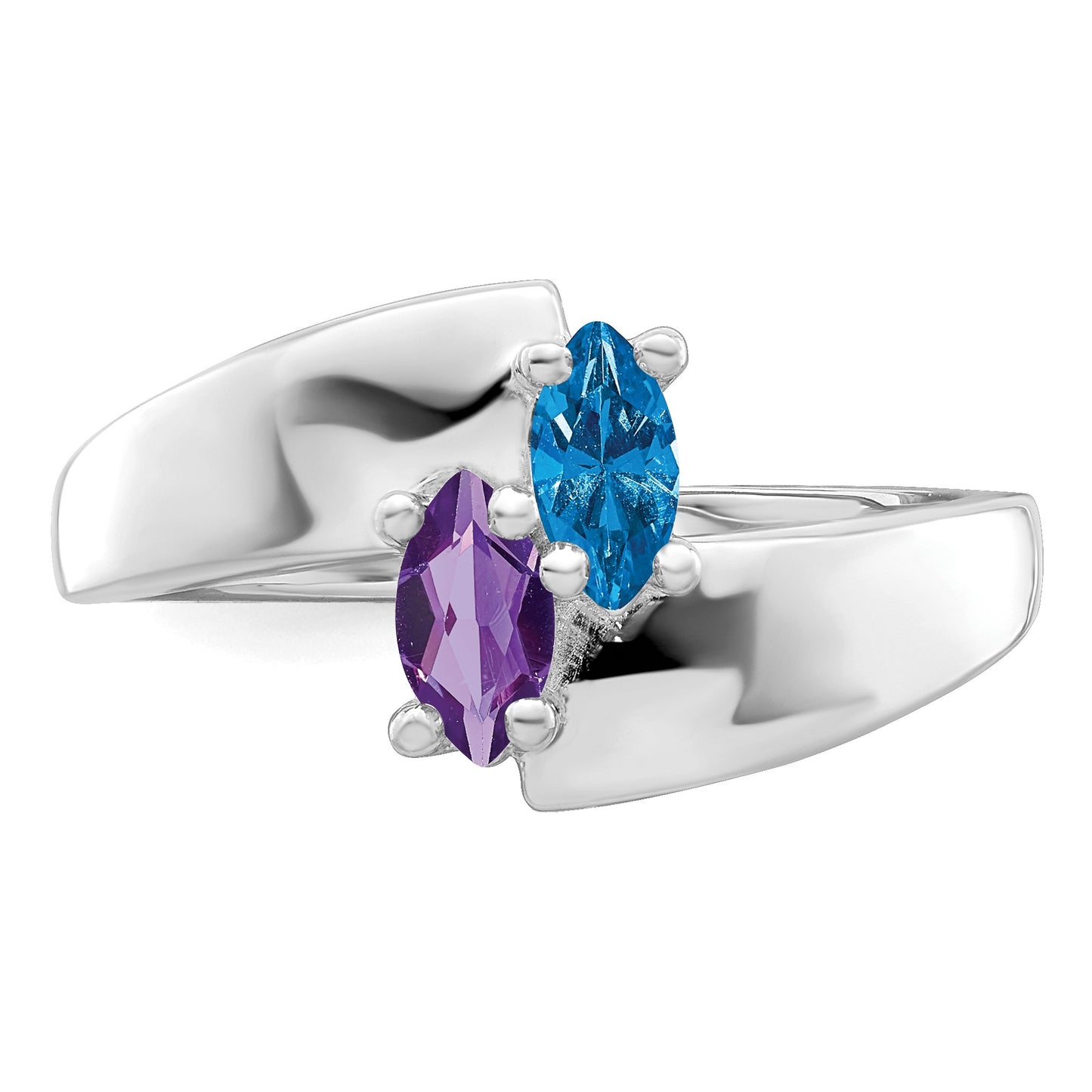 Sterling Silver Rhodium-plated Family Jewelry Mounting
