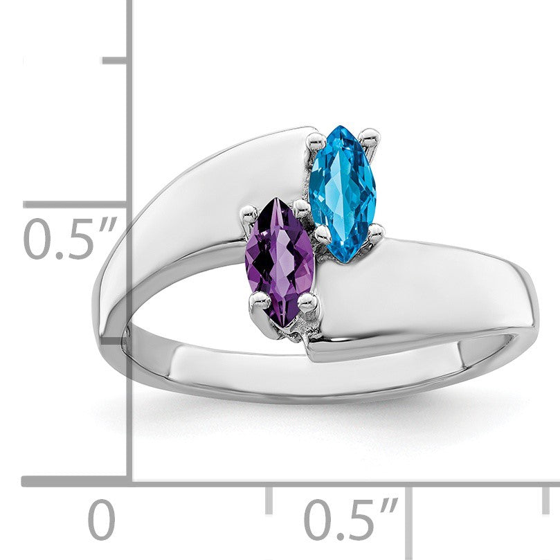 Sterling Silver Rhodium-plated Family Jewelry Mounting