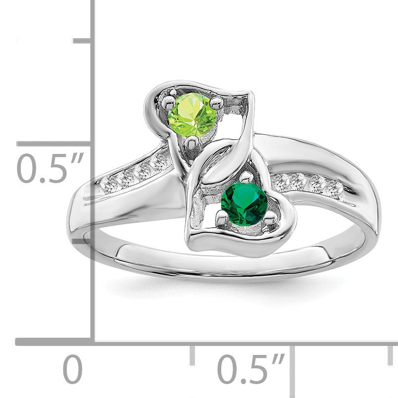 Sterling Silver Rhodium-plated Family Jewelry Mounting