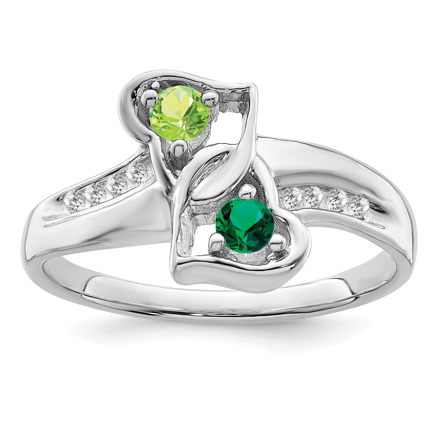 Sterling Silver Rhodium-plated Family Jewelry Mounting