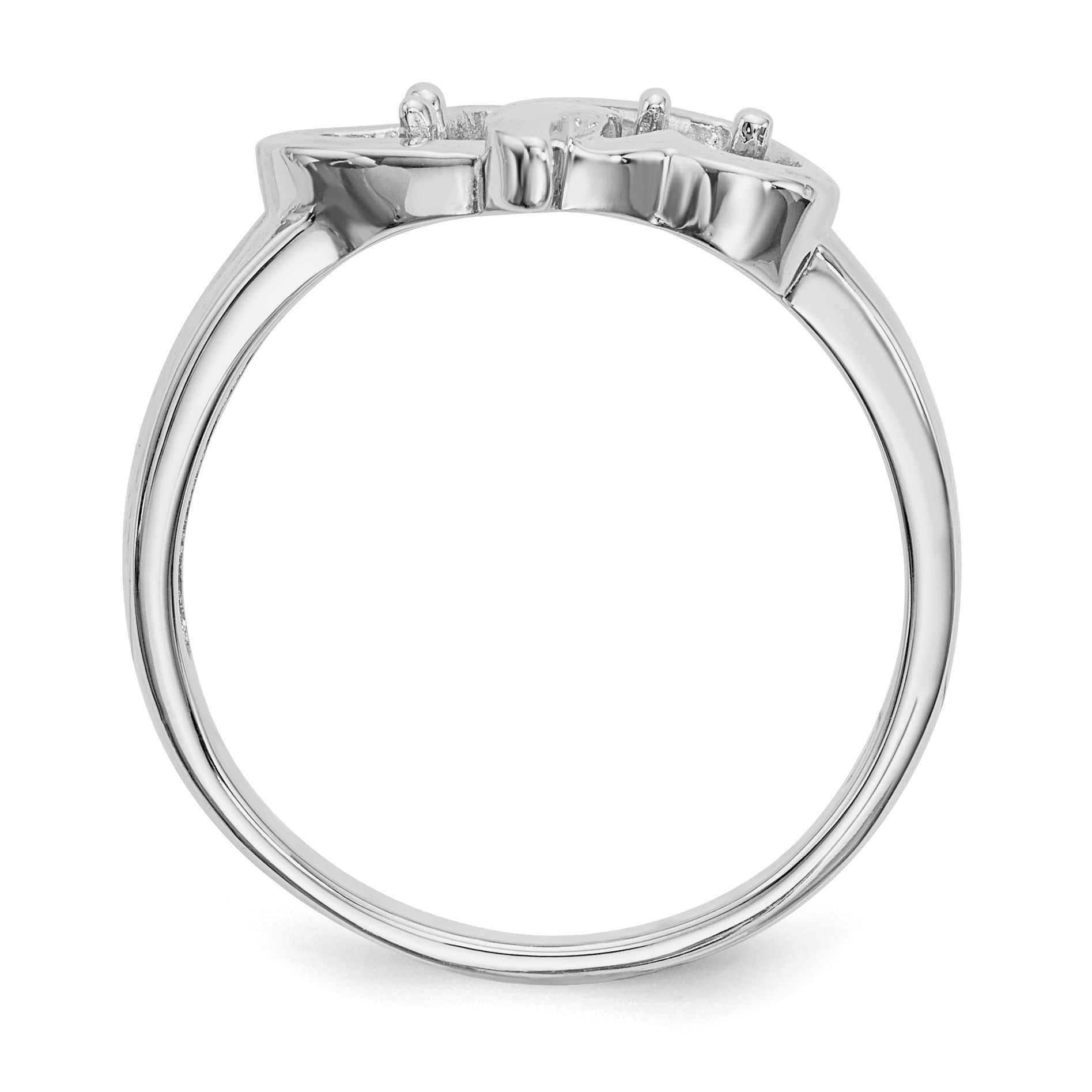 14k White Gold Family Jewelry Ring Mounting