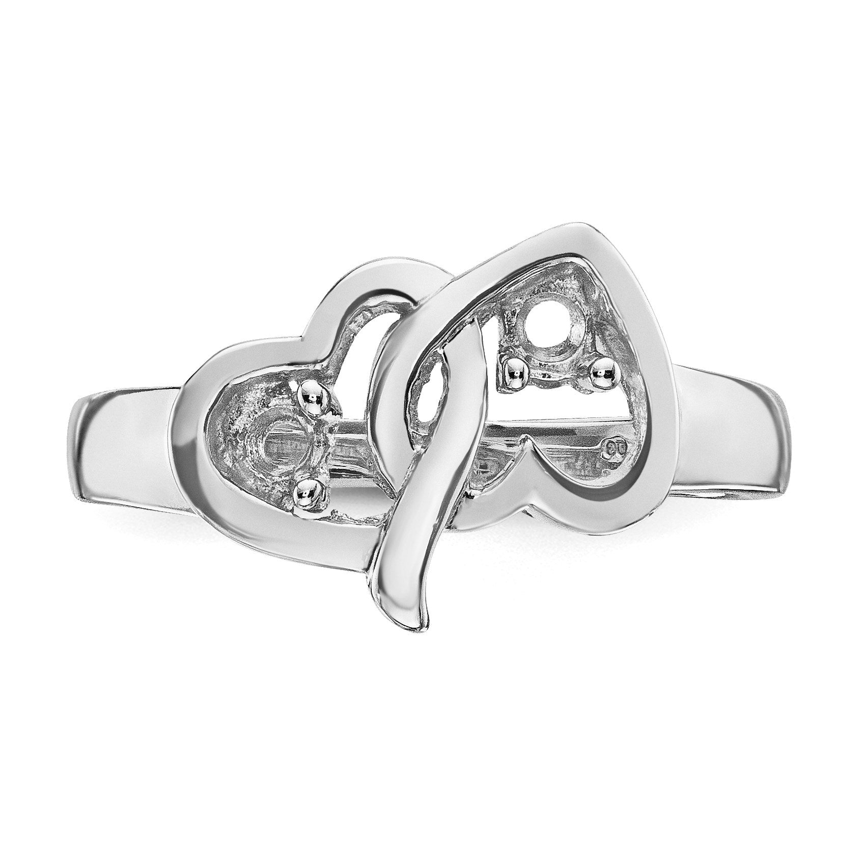 14k White Gold Family Jewelry Ring Mounting