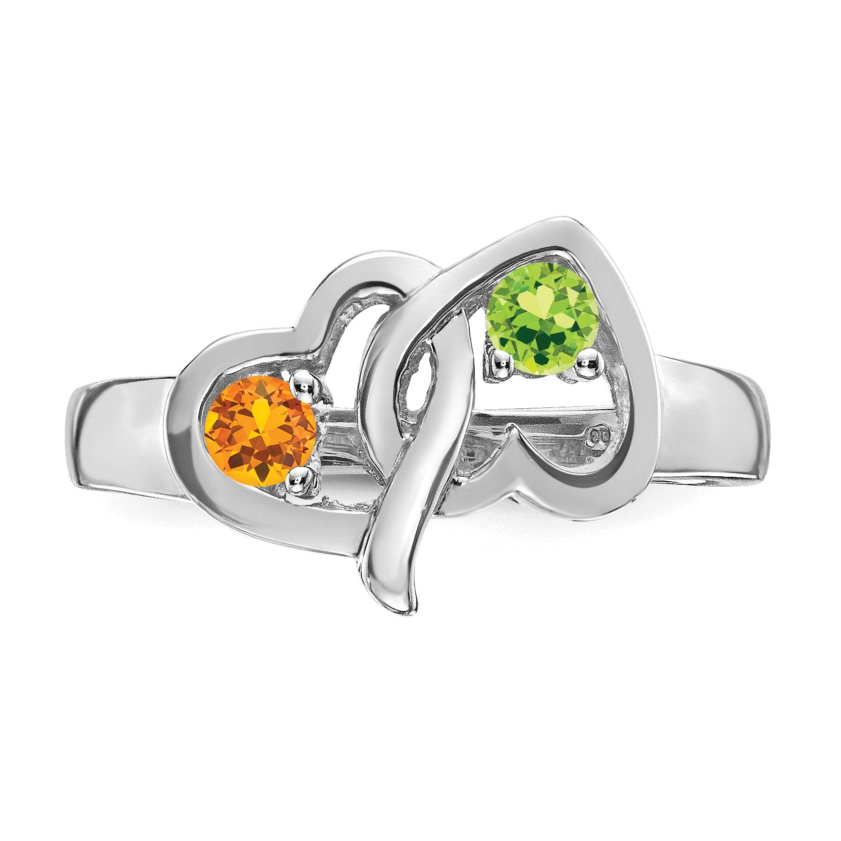 Sterling Silver Rhodium-plated Family Jewelry Mounting