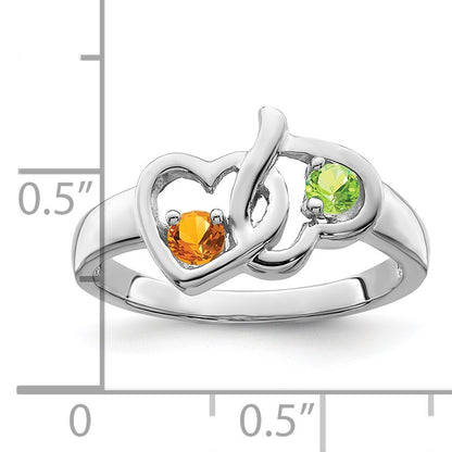 Sterling Silver Rhodium-plated Family Jewelry Mounting
