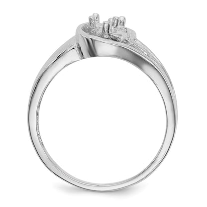 14k White Gold Family Jewelry Ring Mounting