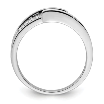 14K White Gold Family Jewelry Diamond Semi-Set Ring