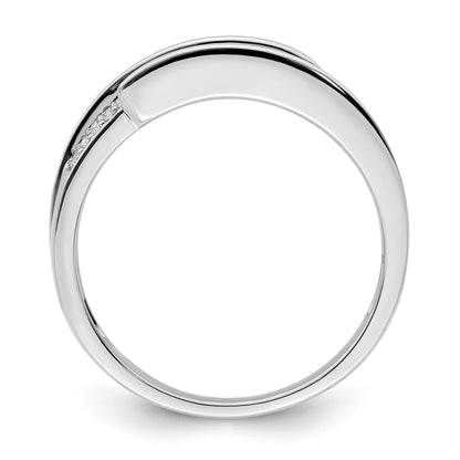 14K White Gold Family Jewelry Diamond Semi-Set Ring