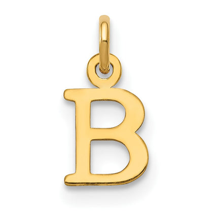 14ky Cutout Letter B Initial Pendant