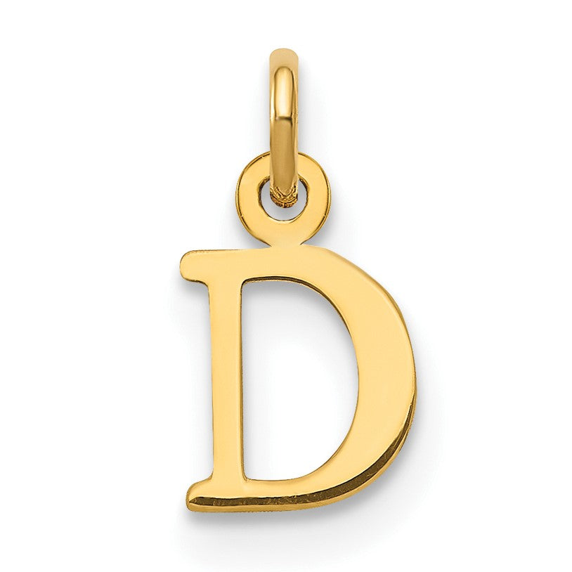 14ky Cutout Letter D Initial Pendant