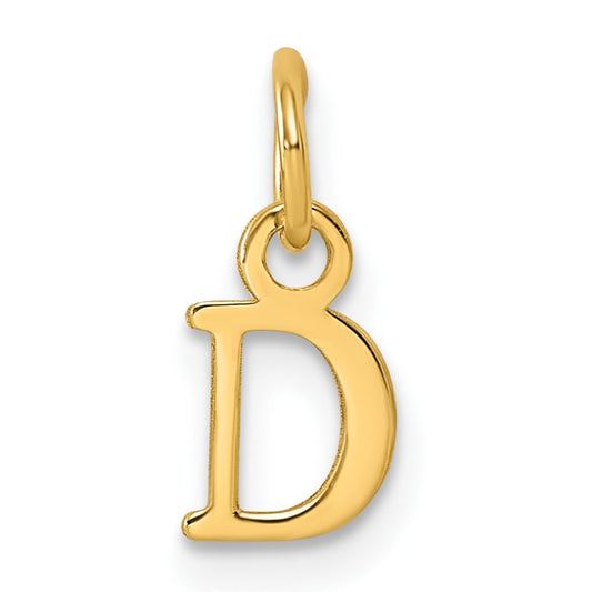 14ky Cutout Letter D Initial Pendant