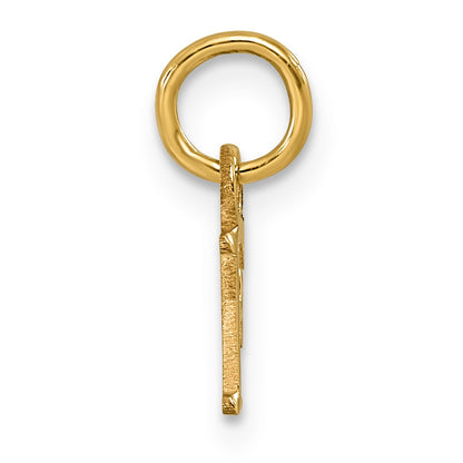 14ky Cutout Letter F Initial Pendant