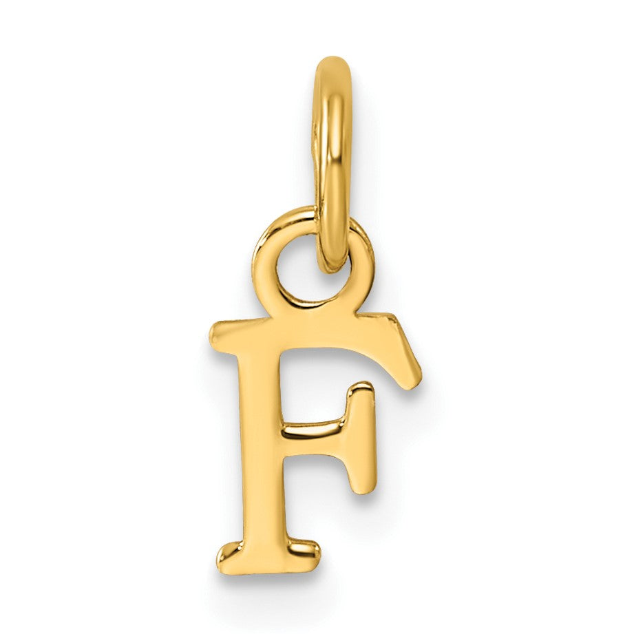 14ky Cutout Letter F Initial Pendant