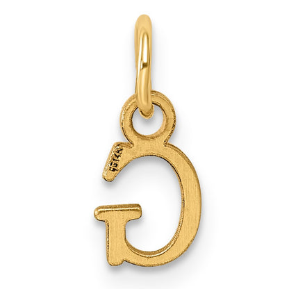 14ky Cutout Letter G Initial Pendant