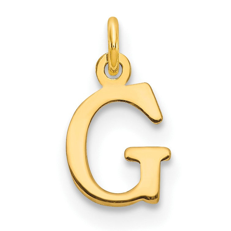 14ky Cutout Letter G Initial Pendant