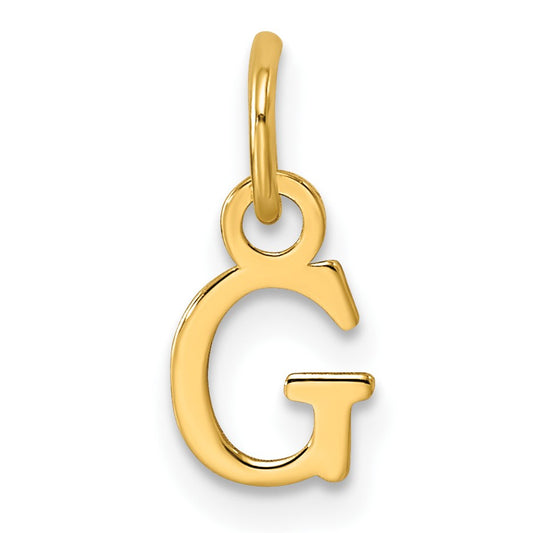 14ky Cutout Letter G Initial Pendant