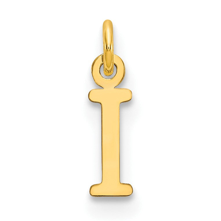 14ky Cutout Letter I Initial Pendant